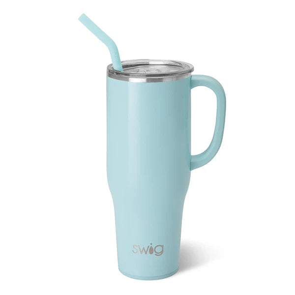 Swig Life 40 oz Tumbler - Shimmer Aquamarine