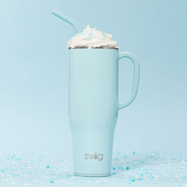 Swig Life 40 oz Tumbler - Shimmer Aquamarine