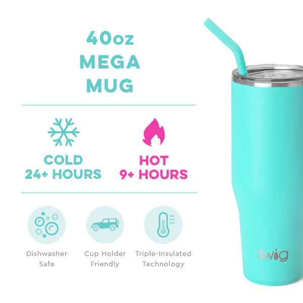 Swig Life 40 oz Tumbler - Aqua